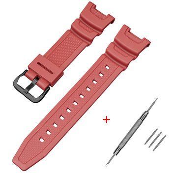 Ремінець для Casio SGW-100 Red BK 1051-1064 фото