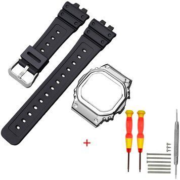 Ремінець + безель (рант) для Casio G-Shock GMW-B5000 Black SI 1051-0923 фото