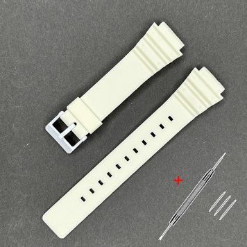 Ремінець для Casio MRW-200H 18mm White SI 1051-0862 фото