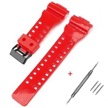 Ремінець для Casio G-Shock GA-100/110/120 Red-Glossy BK 1051-1186 фото