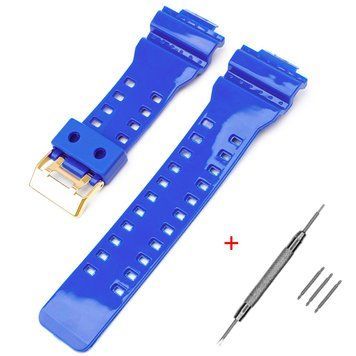 Ремінець для Casio G-Shock GA-100/110/120 Blue-Glossy GD 1051-1172 фото